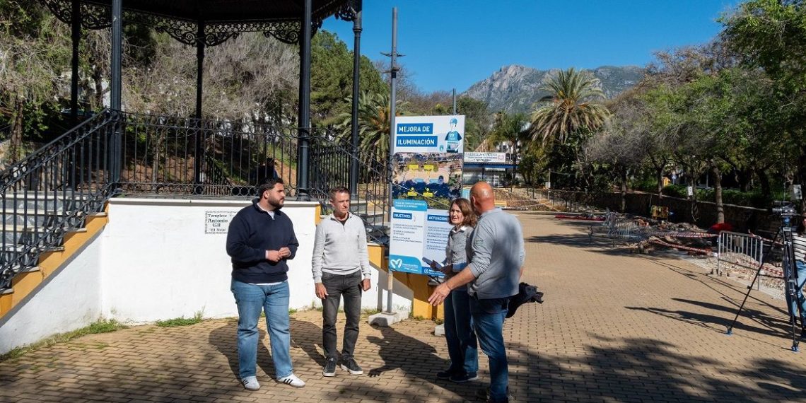 El Ayuntamiento mejora la iluminación en el parque de La Represa para optimizar el uso y la seguridad de este espacio
